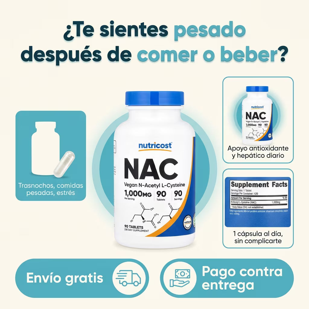 NUTRICOST NAC VEGAN 90 CAPSULAS