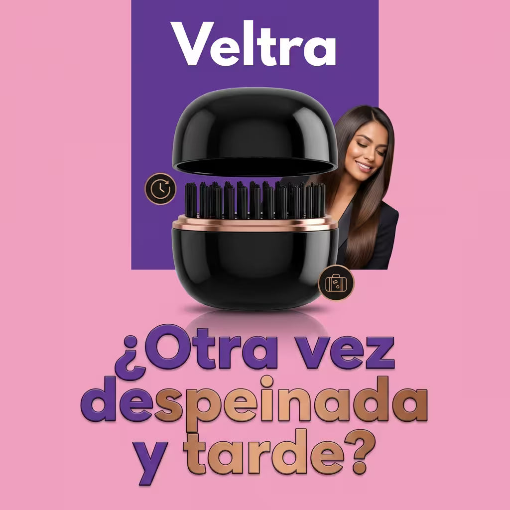 Mini Cepillo Alisador Inalámbrico Recarg